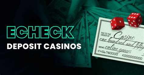 echeck online casino sign in